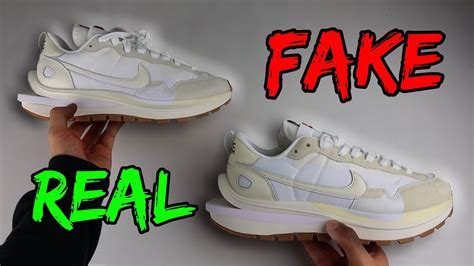 REAL VS FAKE! NIKE X SACAI VAPORWAFFLE WHITE/SAIL SNEAKER  